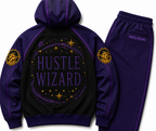 Hustle Wizard Tracksuit – Luxury Purple Streetwear Set (French Terry Cotton)